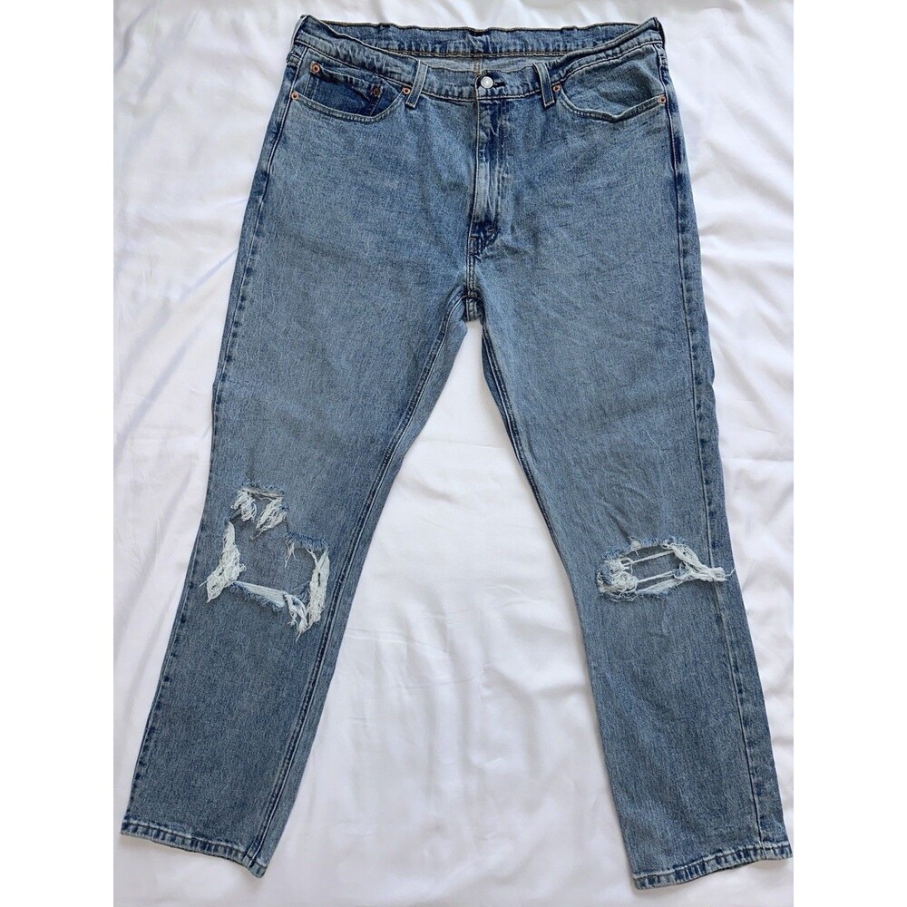 Levis 541 Jeans Mens 38x32 Blue Tapered Light Wash Denim Classic